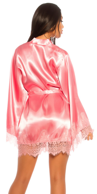 kimono met riem pink